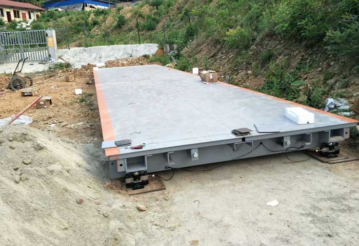 11月27日福建省華航建造工程向上海志榮地磅廠家采購(gòu)80噸地磅秤